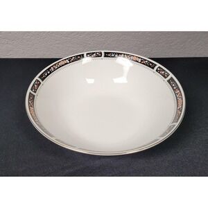 Silverie Fine China 9.5 Inch Serving Bowl (SIV11 Pattern) Vintage 1980s